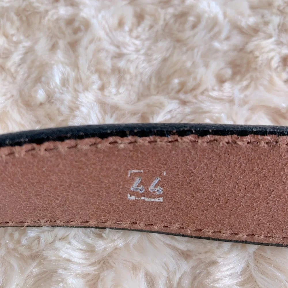 Amish Made Brown Textured Leather Belt Size 44